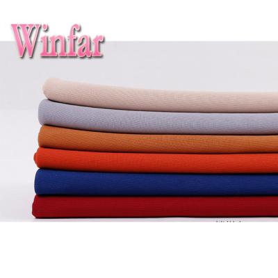 China Winfar Textile Polyester Anti-Static Spandex DTY Mini Knit Ottoman Fabric for sale