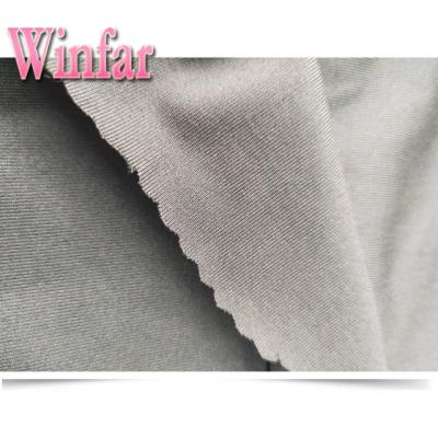 China Europe Antistatic DTY Colored Single Plain Single Jersey Knit Polyester Elastane Fabric for sale