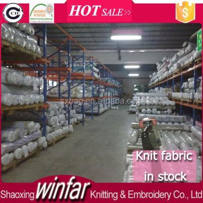 China Shaoxing Winfar manufacture lycra knitted fabric single jersey stock lot knitted fabric single jersey stock lot for sale