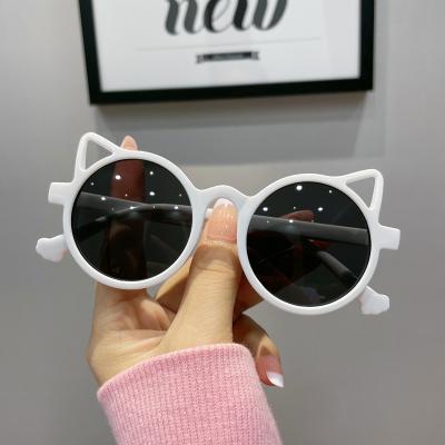 China Fashion Sunglasses 2021 New Trends Cat Ears Shades Children Kids Sunglasses For Baby Boy Girls Sunglasses for sale