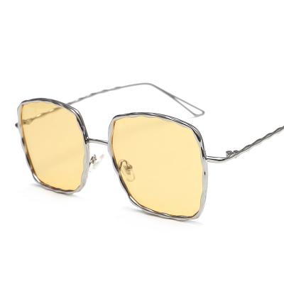 China 2021 fashionable and durable exquisite creative square sunglasses OEM quality product sun glass for sale