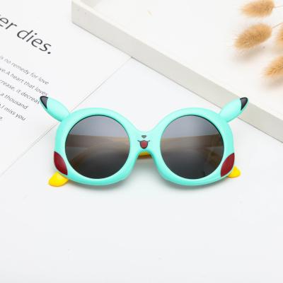 China Fashionable And Durable Little Girls Kids Cartoon Rubber Material Boys Sun Shading Sunglasses For Kids Latest Fashion for sale