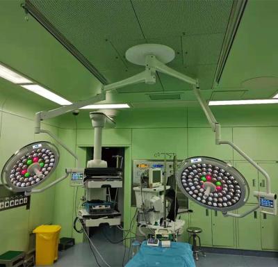 China Long Life Lighting BT-LED700500C Hospital Ceiling Mounted Double Head Led Lamps Lights Medical Operating Shadowless Surgical Price for sale