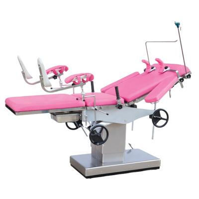 China Higher Height Metal Bed Hospital Delivery Table BT-OE020 Version 1m Gynecological Obstetric Metal 1 YEAR Free Spare Parts for sale