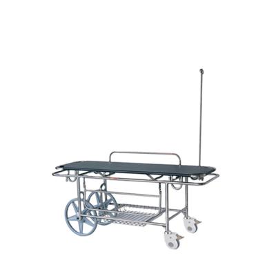 China Hospital BT-TR016 Emergency Steel Patient Transfer Stretcher Medical Patient Transport Trolley IV Pole Price for sale