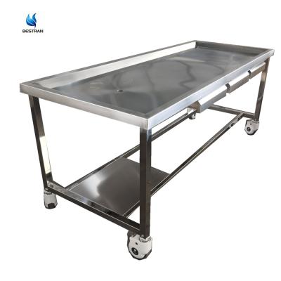 China Metal hospital price BT-SAT003 Bestran mobile autopsy table for sale