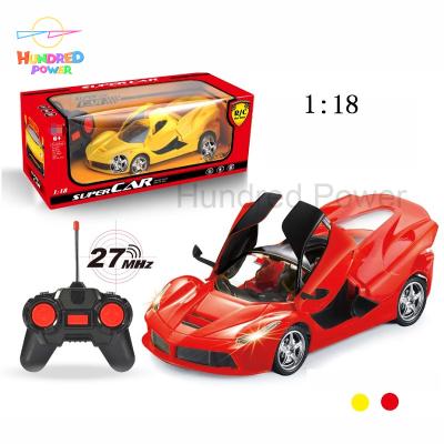 China New Product 4 Channel Plastic 1:18 Racing Car Remote Control Toy, R/C Car For Kids, Promotional Electric R/C Toy Car for sale