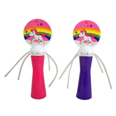 China Cheering Toy Light Up Orbiter DIY rainbow Spinning Wand toys LED Electronic Spin Toy Light-up unicorn wand Spinner toy luminous stick for sale