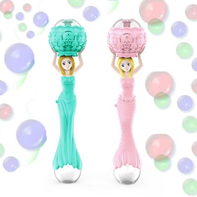 China Mermaid Magic Wand Bubble Memory Maker Fan LED Blast Machine Musical Funny Flashing Light Up T-REX Bubble Wand Machine Bubble Solution for sale