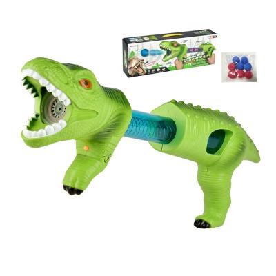 China Squeeze the launcher to fire. Wholesale Toys Plastic Dinosaur Soft Bullet Gun With 8 Bullets Funny Aerodynamic Soft Foam Bullet Gun Toy For Kids for sale