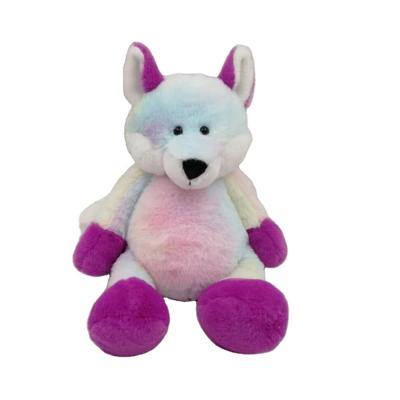 China Wholesale Custom High Quality 8.5 Inch Amazon Plush Fox Toy OEM/ODM Tie Dye Color In Stock for sale