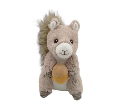 China Wholesale Plush Custom 8.5 Inch OEM/ODM Amazon Plush Toy Gift Standing Squirrel With Nut For Kids for sale