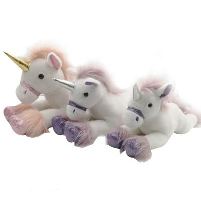 China Wholesale Custom 12 inch Amazon OEM/ODM fashion plush stuffed plush toy cute soft unicorn laydown hot selling toy for sale