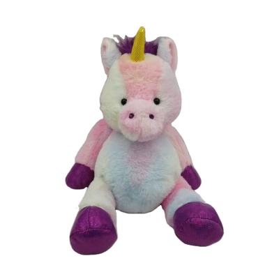 China Custom High Quality 8.5 Inch Plush Amazon OEM/ODM Plush Unicorn Soft Stuffed Toy Dye Tying Color For Claw Machine Wholesale for sale