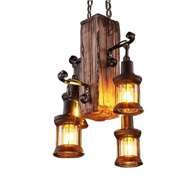 중국 China Pendant Lamp Industrial Wholesale Rustic Hanging Iron And Wood Ceiling Lamp 판매용