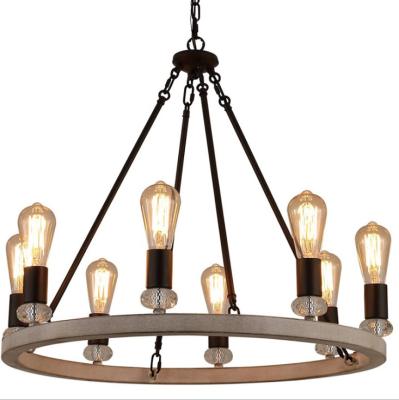 중국 Industrial Hot Selling Retro Industrial Lighting Iron Hanging Light Multi Heads Pendant Lamp 판매용