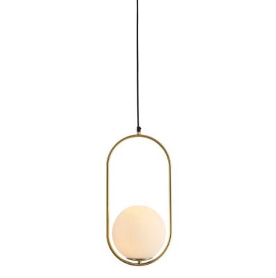 중국 Hot Sale Modern Designs Bedroom Stair Glass Ball Lead Glass Indoor Hanging Modern Small Pendant Lamp 판매용