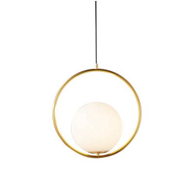 Китай Modern Modern Gold Metal Glass Ball Lighting Lead Glass Pendant Lamp For Living Room продается