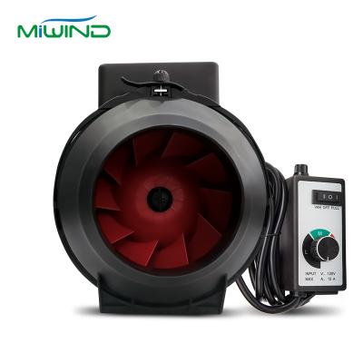 China Hotels 4/6/8/10/12 inch Silent Powerful Hydroponics Integrated Duct Fan for sale