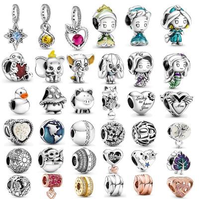 China Thailand Factory Wholesale Pandoraer Bracelet Box CLASSIC Magic Pendant 925 Silver Princess Pendant New Bead Suitable For Pendant Gifts for sale