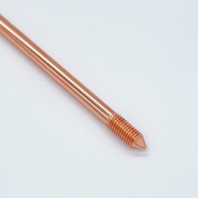 China HUAYIXUN Lightning Protection Copper Bond Electrode RodsThreaded Rod Grounding for sale