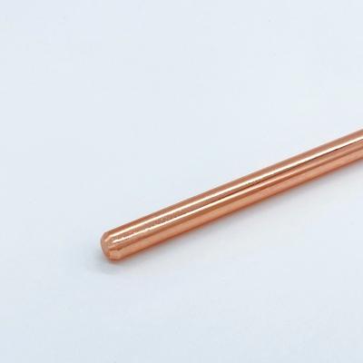 China HUAYIXUN Lightning Protection 25mm Threaded Copper Clad Steel Ground Rod For Lightning Protection for sale