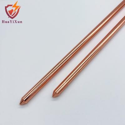 China Steel Copper Clad Lightning Protection 25mm Earth Rods For Lightning Protection for sale