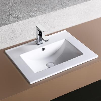 China Easy Clean Custom Luxury Wholesale Ceramic Sanitary Sink Bathroom Cabinet Wash Basins for sale