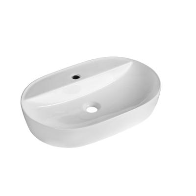 China Foreign Style Sanitary Ware Bathroom Hand Basins Clean Easy Step Down To Custom Design Colorful Ceramic Wash Basin Sink for sale