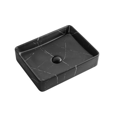 China Black Double-Stream Granite Basins Marble Bowl Basin Face Basin Ceramic Sanitaryware Sale for sale