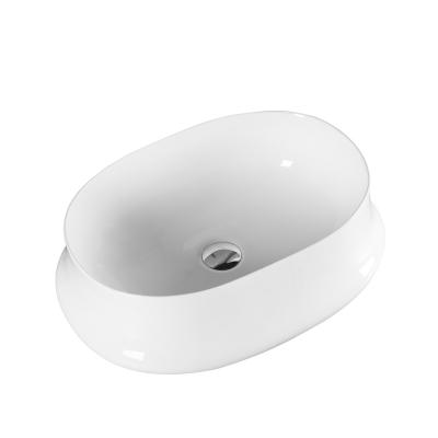 China Wholesale Easy Clean Design Elegant Bathroom Sink Hand Ceramic Wash Basin for sale