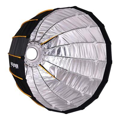 China Nicefoto 120cm Reflective Fabric Parabolic Reflective Fabric Professional Quick Freeze - Up Deep Soft Box with Grid and Bowen Mount for Studio LED Light for sale