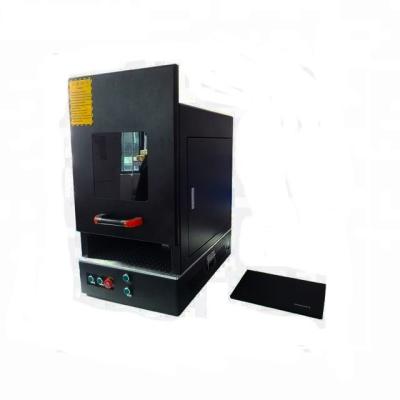 China Laser Marking Enclosed Mini Fiber Laser Engraving Marking Machines For Pendant Name Jewelry Cutting for sale