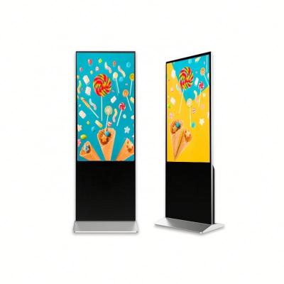 China 65 inch floor stand android touch screen displays display advertising tv advertising players lcd signage55 inch floor stand ultra slim digital android for sale