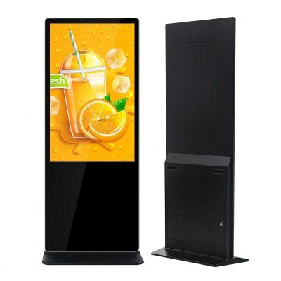 China Advertising TV display screen 55 inch floor stand android touch screen displays advertising players lcd signage55 inch floor stand ultra thin digital android for sale