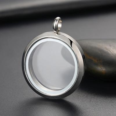 China CLASSIC Living Memory Pendant Stainless Steel Floating Pendant High Quality Glass Pendant for sale