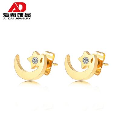 China Japan CLASSIC And South Korea Simple Wild Xingyue Stainless Steel Combination Earrings Female for sale