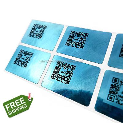 China Holographic Business Card Printing 3D Hologram Sticker Hologram Fixed QR Code for sale