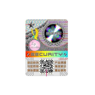 China Custom Anti-Counterfeit Label Holographic Anti-Counterfeit Security Protect Logo Hologram Sticker Marking for sale