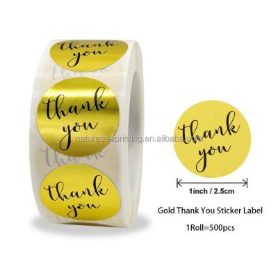 China Rainbow Holographic Custom Stickers Roll Adhesive Holographic Thank You Stickers for Small Business for sale