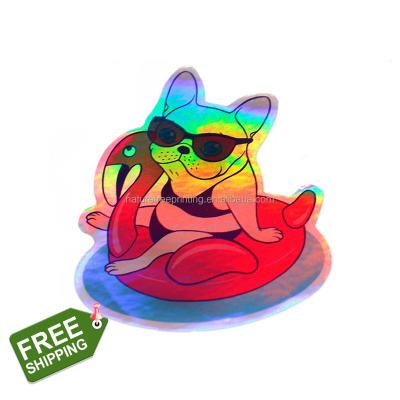 China Holographic Best Price Custom Die Cut Anime Holographic Sticker for sale