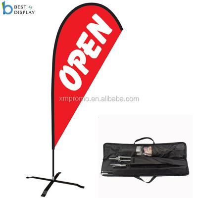 China Healthcare Institutes Advertising Custom Promotion Sublimation Printing Teardrop Flag Banner for sale