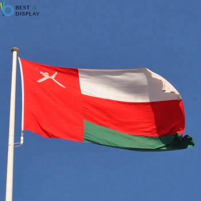 China Custom Polyester Country FLYING Digital Printing Oman National Flag for sale