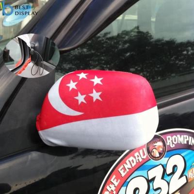 China Spandex Cloth Flag Car Hanging Auto Side Rear View Mirror Cover for sale