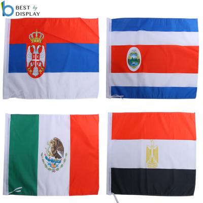 China Custom FLYING Football Team Banner World Cup Soccer Flags For 32 Country Teams for sale