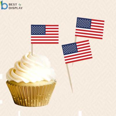 China Hanging Decorating Party Flag Pick Cupcake Flag Toothpicks, Cup Cake Flag for sale