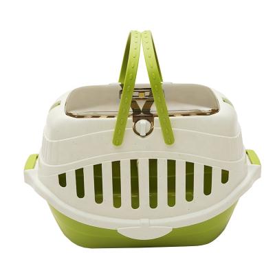 China Viable Portable Pet Transport Cage Dog Flight Box Pet Carrier Cage Include Net Protection for sale