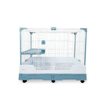 China Anti-throw Viable Pee Cage Animal Release Pet Cage Easy Clean For Bunny Dog Cat Guinea Pigs Comfortable Cage for sale