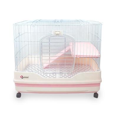 China Easy Clean Anti-spray Viable Pee Release Pet Cage For Bunny Dog Cat Guinea Pigscage for sale