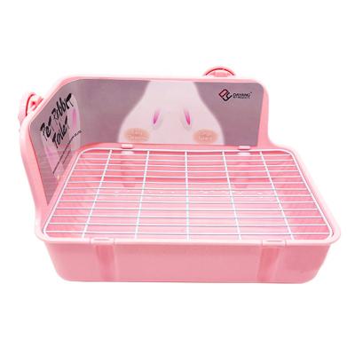 China Rabbit Toilet Chinchilla Urine Basin Guinea Pig Viable Bedpan Can Be Fixed Stabilized Anti-rollover Pet Feeders for sale